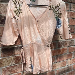 Dex Pink Wrap Top